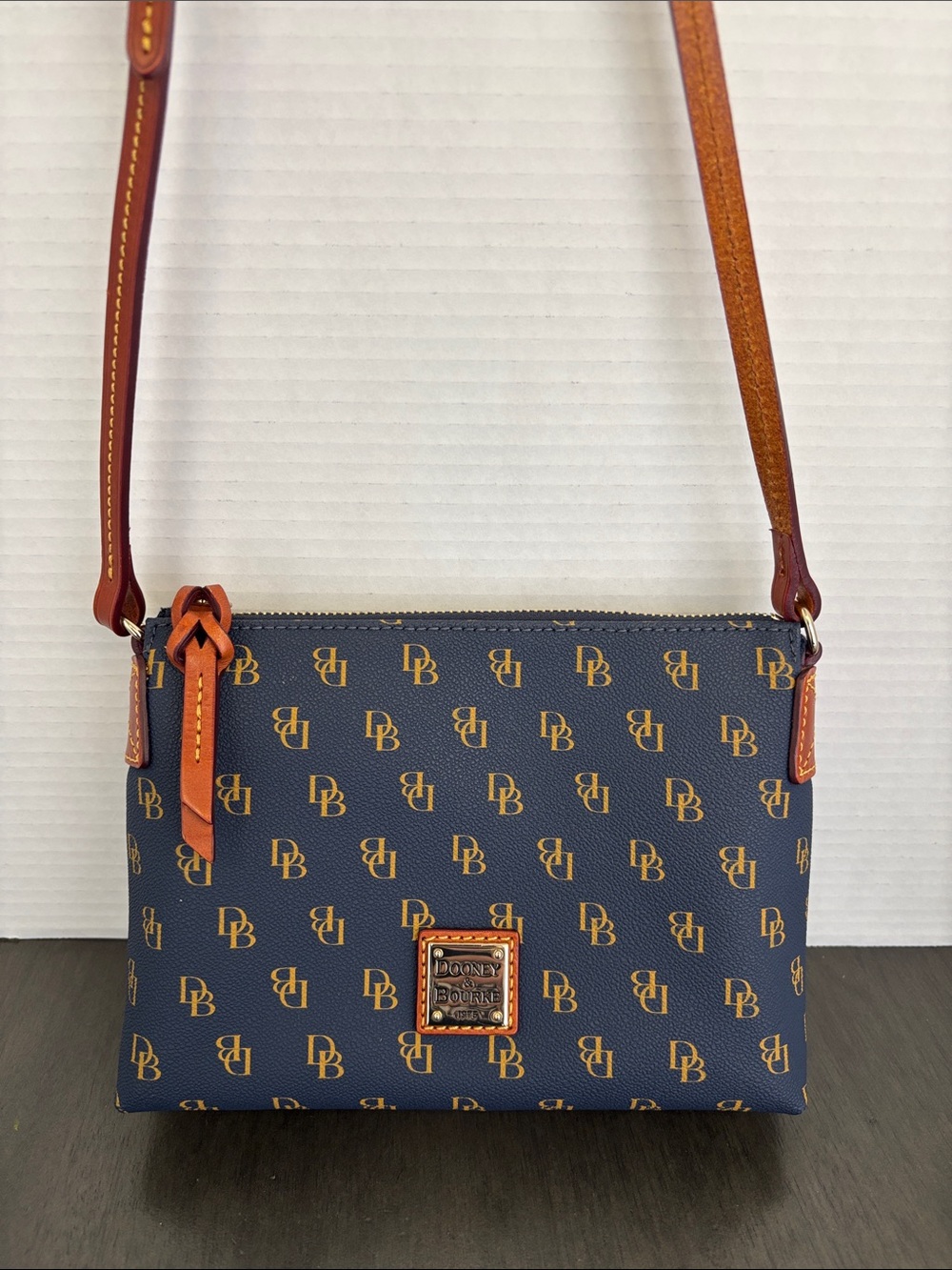 Dooney & Bourke Navy Gretta Rosie Crossbody.  New without tags